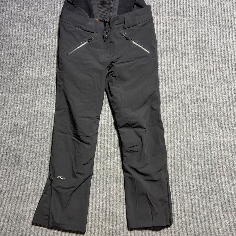 Kjus Ski Pants Womens 6 Black Snow Trousers Technical Winter Performance Sample